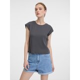 Orsay Grey women's crop t-shirt with short sleeves - Women's | shoptok.hr