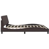 vidaXL okvir za krevet bez madraca tamnosmeđi 200x200 cm od tkanine - tamno smeđa 200 x 200 cm | shoptok.hr