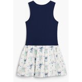 Desigual Obleka 'Stitch™' mornarska / smaragd / magenta / jajčna lupina | Shoptok.si