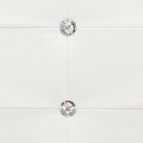  Postelja z vzmetnico iz sp. pene belo umetno usnje 90x200 cm, (20938626) | Shoptok.si