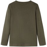  Dječja majica dugih rukava kaki 128 | shoptok.hr