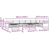  Set vanjskih sofa 9 kom. Prirodna Čvrsto drvo akacije | shoptok.hr
