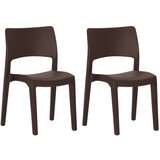 Maison Chic Vrtni Stoli - Stol za vrt 2 kosa mocha poliuretan JS515, (21879068) | Shoptok.si