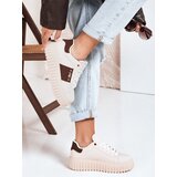 DStreet Sneakersy damskie na platformie beżowe Cijene