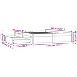  Za krevet s ladicama crni 140 x 190 cm | shoptok.hr