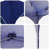  Zložljivi šotor za zabave 575 x 288 x 245 cm Modra, (5000248800) | Shoptok.si
