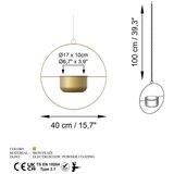 WALLXPERT decorative pot zlatna saksija payanda gold | ePonuda.com