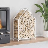 vidaXL Stalak za drva bijeli 60x25x90 cm hladno valjani čelik | shoptok.hr