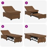  Krevet na razvlačenje Smeđa 194 x 67 x 82 cm Huahua Tkanina | shoptok.hr