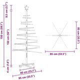 vidaXL Drveno božićno drvce s stalakom Smeđa 150 cm bambus | shoptok.hr
