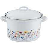 RIESS Lonec s pokrovom Flora 16cm / 1,5l / dvojni ročaj / emajl, (20928639) Cene
