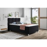 CARRYHOME POSTELJA Z VZMETNICO 120 cm x 200 cm , tekstil črna | Shoptok.si