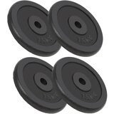 vidaXL Uteži 4 kosi 4x7,5 kg lito železo, (20767374) | Shoptok.si