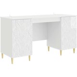  Stol Bijela visokog sjaja Konstruirano drvo 142,5 x 50 x 75 cm | Eponuda.com