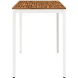  Stol za bar u vrtu Prirodna i bijela 141 x 80,5 x 105 cm | shoptok.hr