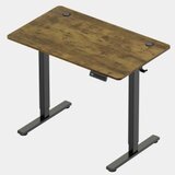 Vonhaus Dvižna pisalna miza 100 × 60 cm – orehova plošča, črno podnožje, USB-C Cene
