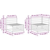  Setovi sofa 10 kom. Čvrsto drvo akacije | shoptok.hr