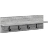 vidaXL Vješalica za kapute na zidu Sivi hrast sonoma 60 x 10.5 x 18 cm | shoptok.hr