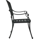  Vrtna stolica 2 pcs Crna 55 x 56,5 x 91cm Aluminij | shoptok.hr