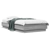 Furnova Posteljni okvir z LED lučkami siva sonoma 90x190 cm, (21936567) Cene