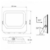 Dawn LED REFLEKTOR BR-FL20W-02 6500K 2200lm 100° IP65 Cene