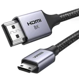 Adapterski kabel Mini HDMI - HDMI 8K, 2 m, siv, (22007668)