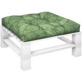  Jastuk za palete s uzorkom lišća 80 x 80 x 12 cm od tkanine | shoptok.hr