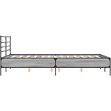  Okvir kreveta boja hrasta 135x190cm konstruirano drvo i metal | Eponuda.com