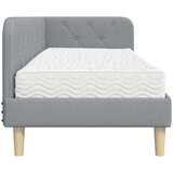  Kutni okvir kreveta Svijetlo siva 80 x 200 cm tkanina | Eponuda.com