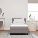 Box spring krevet Sivo-smeđa 100 x 200 cm tkanina | shoptok.hr
