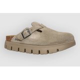 Birkenstock Boston Chunky Suede Leather Sandali taupe Cene
