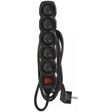 Emos Crni produžni kabel sa 5 utičnica 200 cm - | shoptok.hr