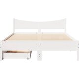  Okvir za krevet s ladicama bijeli 150 x 200 cm borovina | Eponuda.com