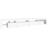 TV ormarić s LED svjetlima bijeli 290x36 5x40 cm | shoptok.hr