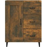  Komoda boja dimljenog hrasta 69,5x34x90 cm konstruirano drvo | shoptok.hr