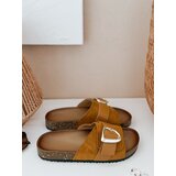 DStreet Klapki damskie NOLVINA kamelowe | shoptok.hr