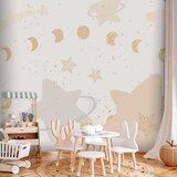  Foto tapeta - Phases of the Moon Among Stardust 400x280 Vodootporna | shoptok.hr