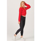 Dewberry Z3034 WOMEN'S V COLLAR SWEATER-RED | shoptok.hr