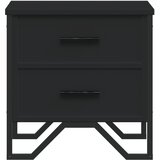  Noćni ormarići 2 kom crni 40 x 41 x 40 cm od konstruiranog drva | Eponuda.com