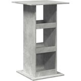 vidaXL Barska miza s policami betonsko siva 60x60x102 cm inž. les | Shoptok.si