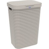 Rotho Bež plastični koš za perilo 55 l Country - Rotho Cene