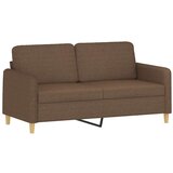  2-dijelni set sofa s jastucima smeđi od tkanine | shoptok.hr