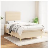vidaXL Krevet s oprugama i madracem krem 120 x 200 cm od tkanine Cijene