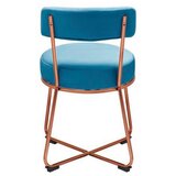 Bessagi Home stol pamela, barve petroleja, žamet | Shoptok.si