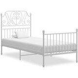  Okvir za krevet bijeli metalni 100 x 200 cm | shoptok.hr
