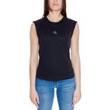 Calvin Klein Jeans Majice s kratkimi rokavi WOVEN LABEL LOOSE J20J223560 Črna | Shoptok.si