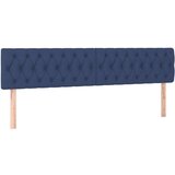  Box spring postelja z vzmetnico moder 200x200 cm blago, (20895194) | Shoptok.si