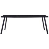 Furnova Jedilna miza črna 200x100x75 cm kaljeno steklo, (21946689) | Shoptok.si