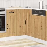 vidaXL Kuhinjska kotna osnovna omarica Kalmar artisan hrast inž. les | Shoptok.si