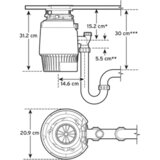 Insinkerator Drobilica IN-SINK-ERATOR EVOLUTION PLUS 1000 EC (uključen krom pneumatski prekidač) | shoptok.hr
